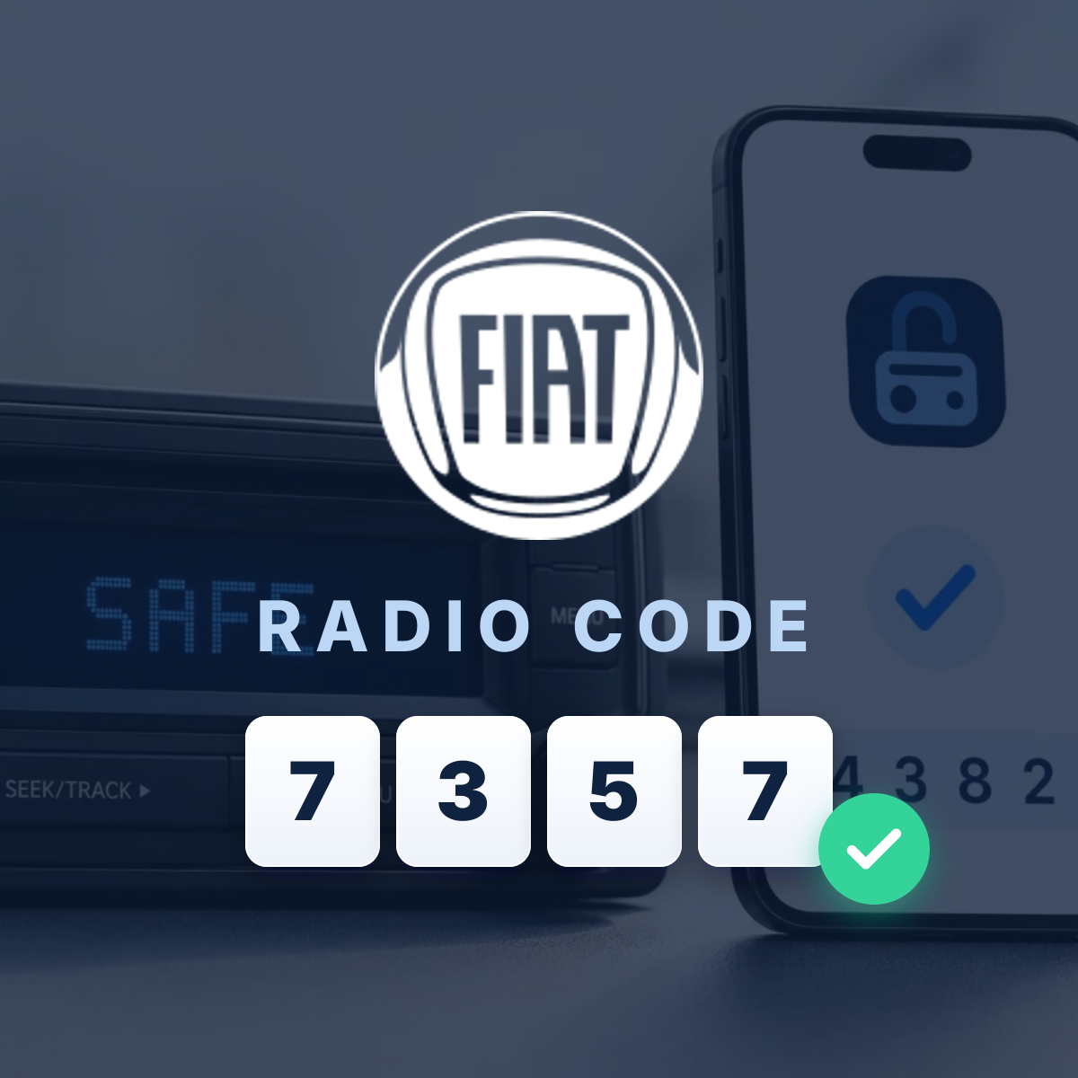 Code autoradio Fiat officiel à demander